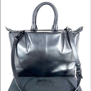 ALEXANDER WANG Emile Black Leather 2Way Satchel Shoulder Bag